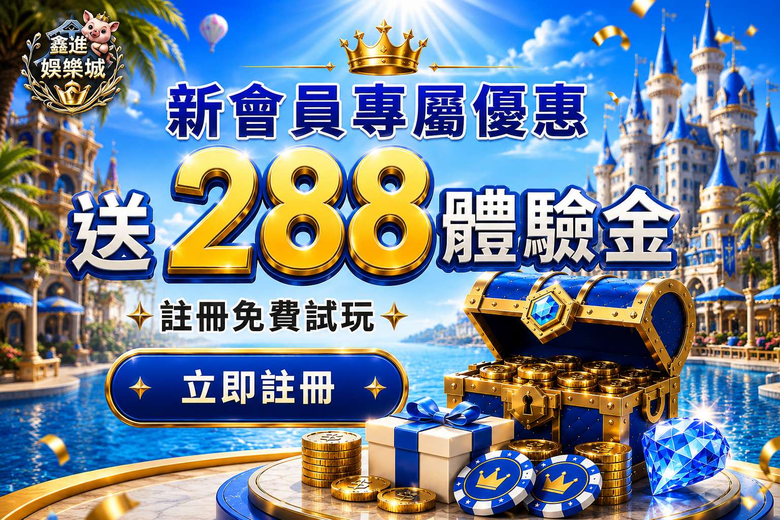鑫進新會員 288 體驗金